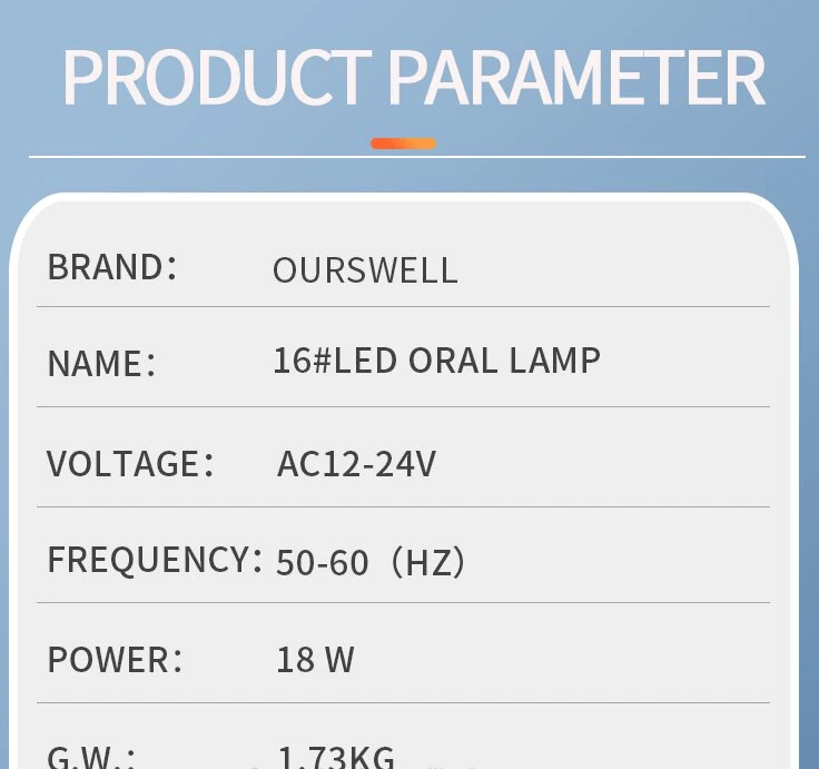 Dental Products Mobile Dental Oral LED Lamp High Power for Dental equipment Chair Unit Dental Chair Spare Parts